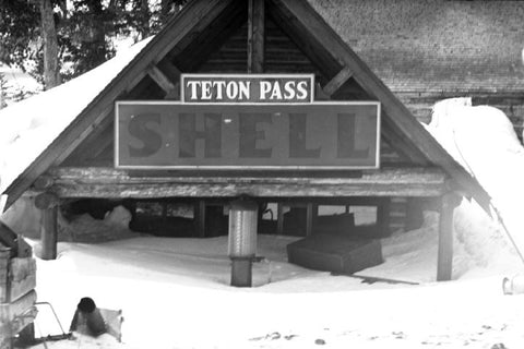 Teton Pass Roadhouse in Snow